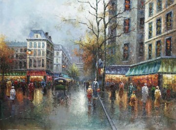 st085B impressionism Paris scenes Oil Paintings